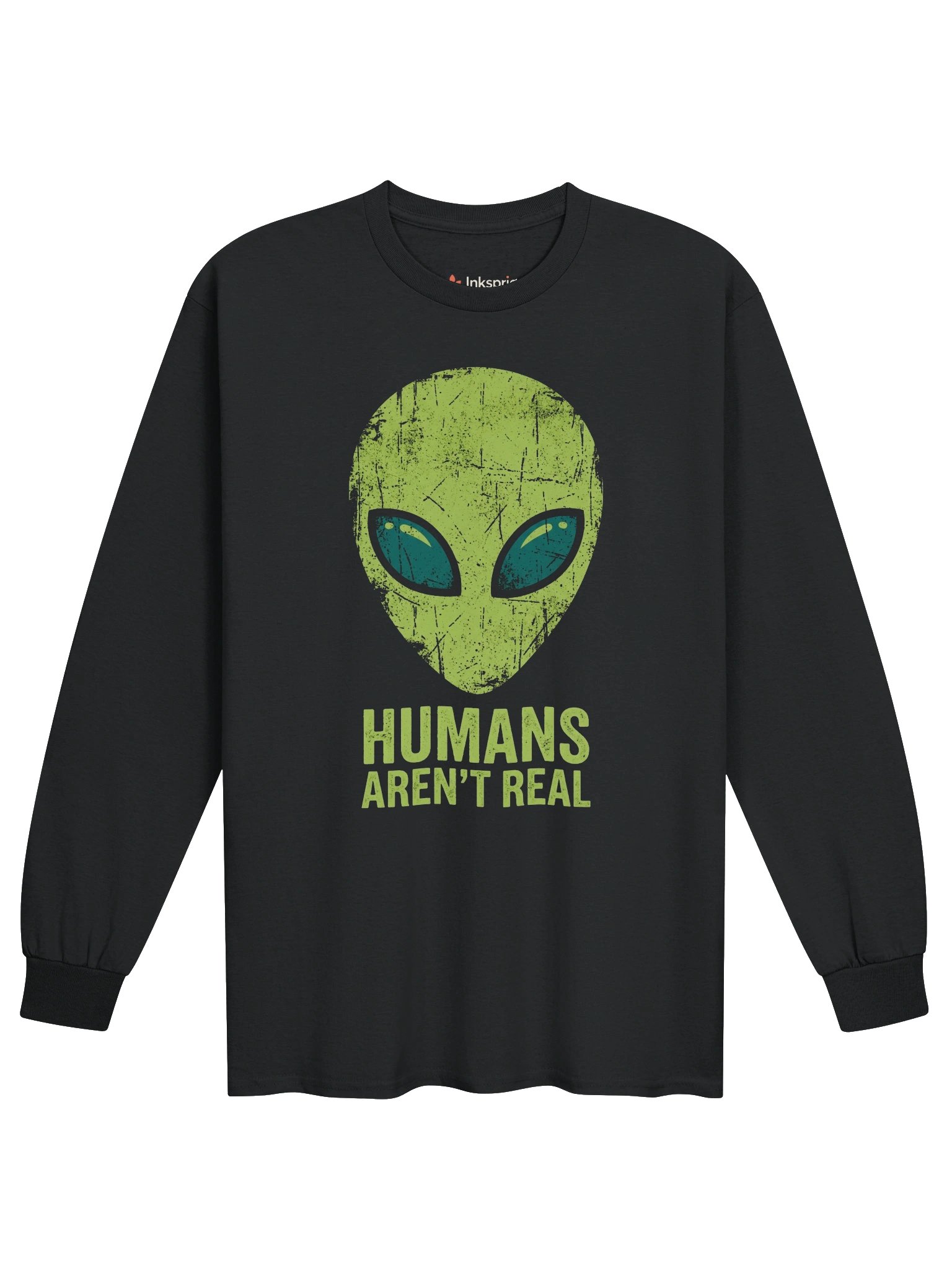 Humans Aren’t Real Alien Long Sleeve Tee product image (2)