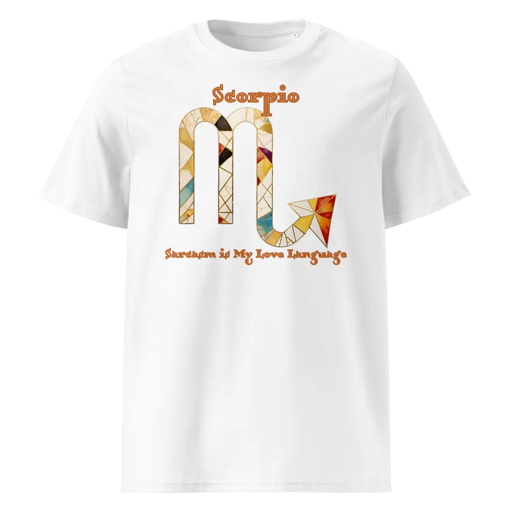 Scorpio & Sarcasm WhiteTee product image (1)