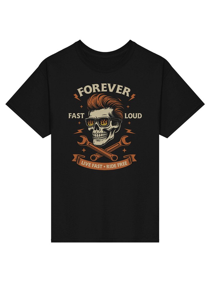 Forever Fast Loud – Garage Skull Graphic Tee product image (1)