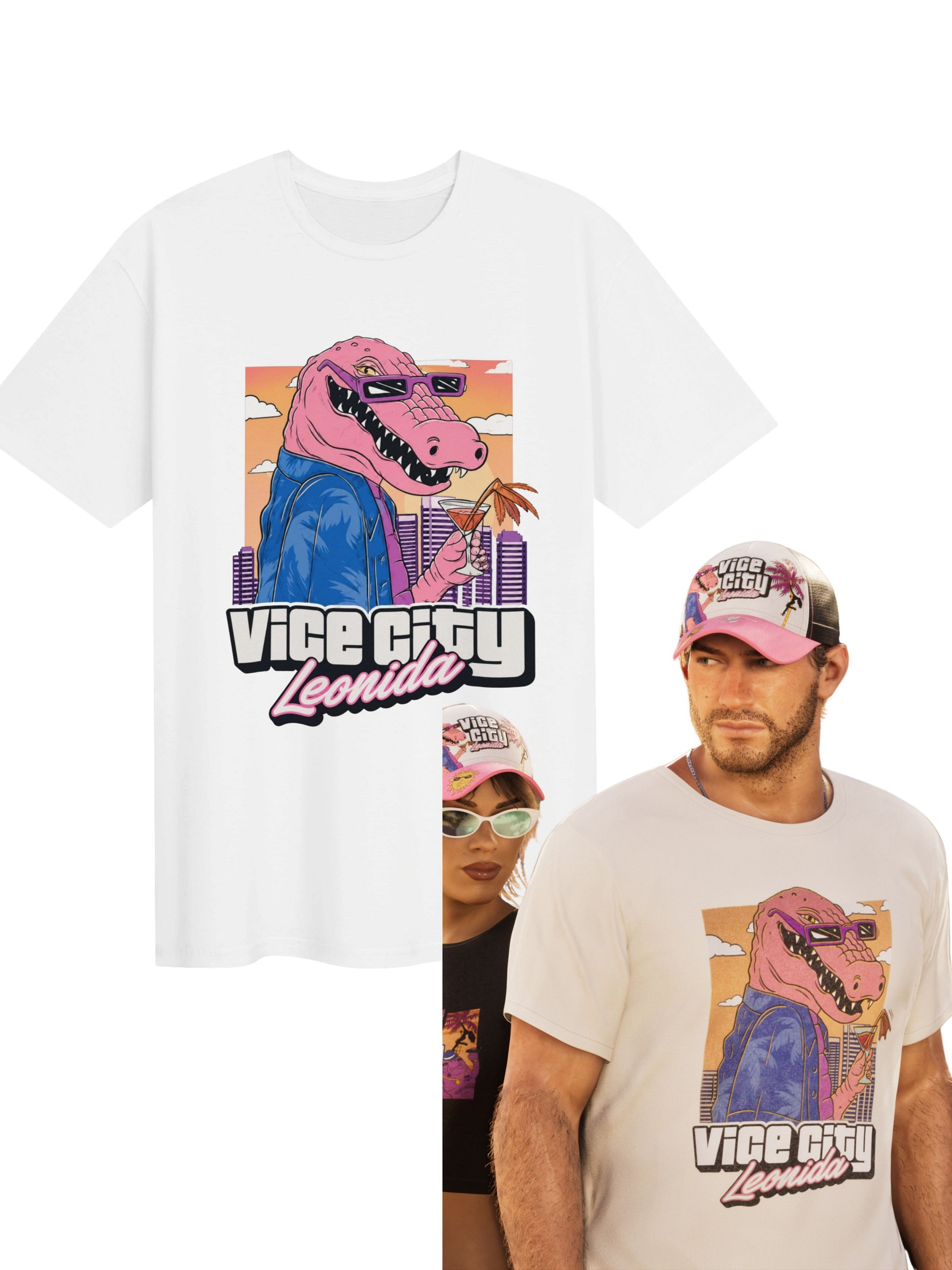 Jason Duval GTA 6 Vice City Leonida Gator Unisex T-Shirt product image (1)