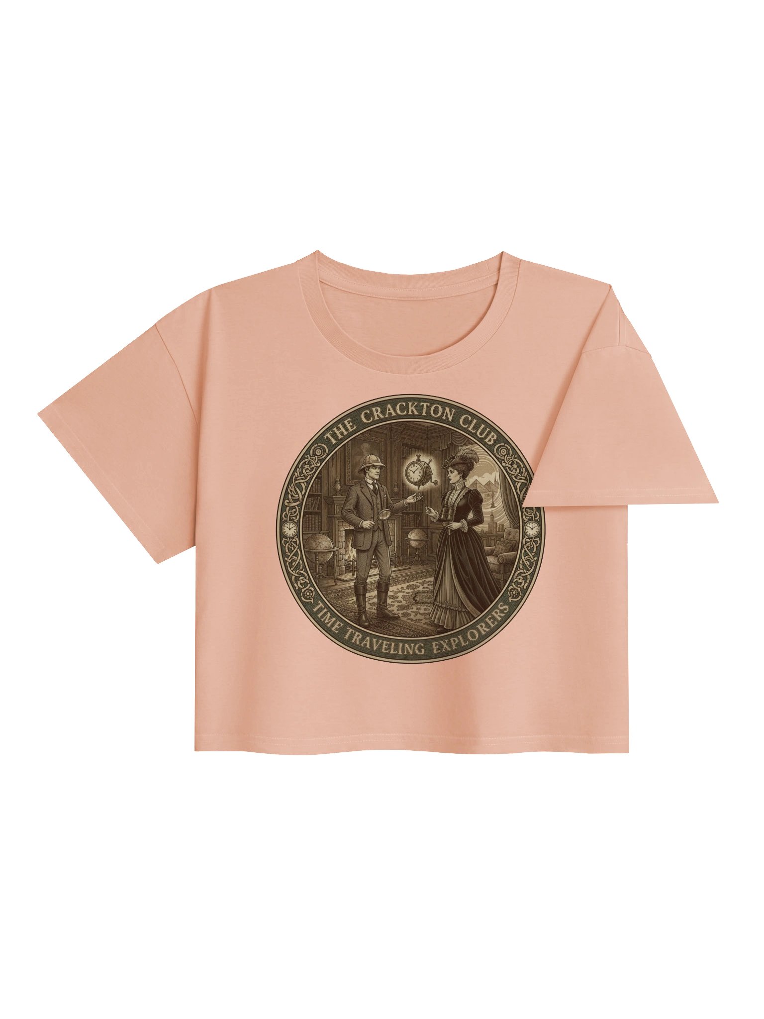 “The Crackton Club – Time Traveling Explorers” – Crop Top product image (16)