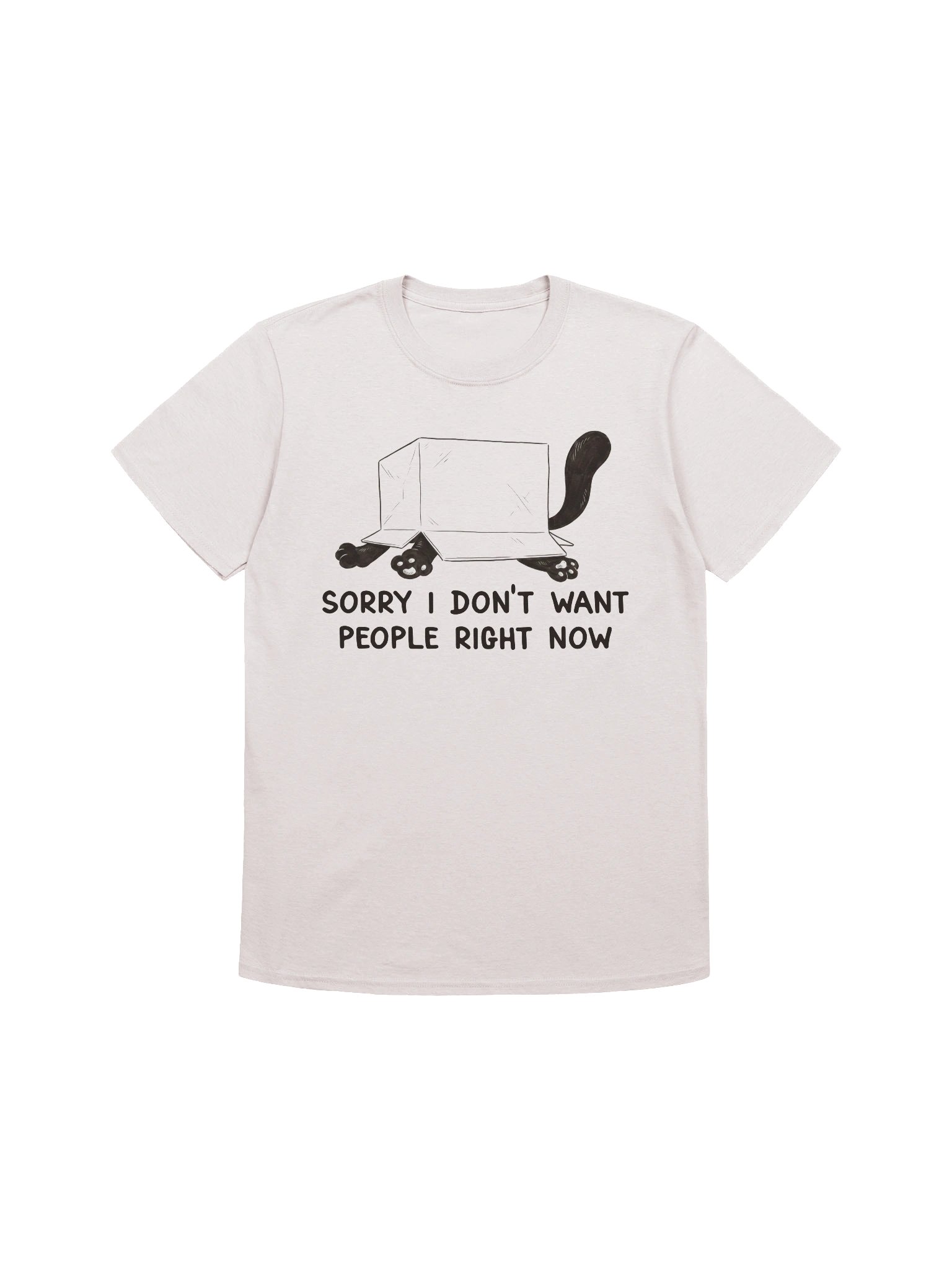 Introvert Cat Box T-Shirt product image (3)