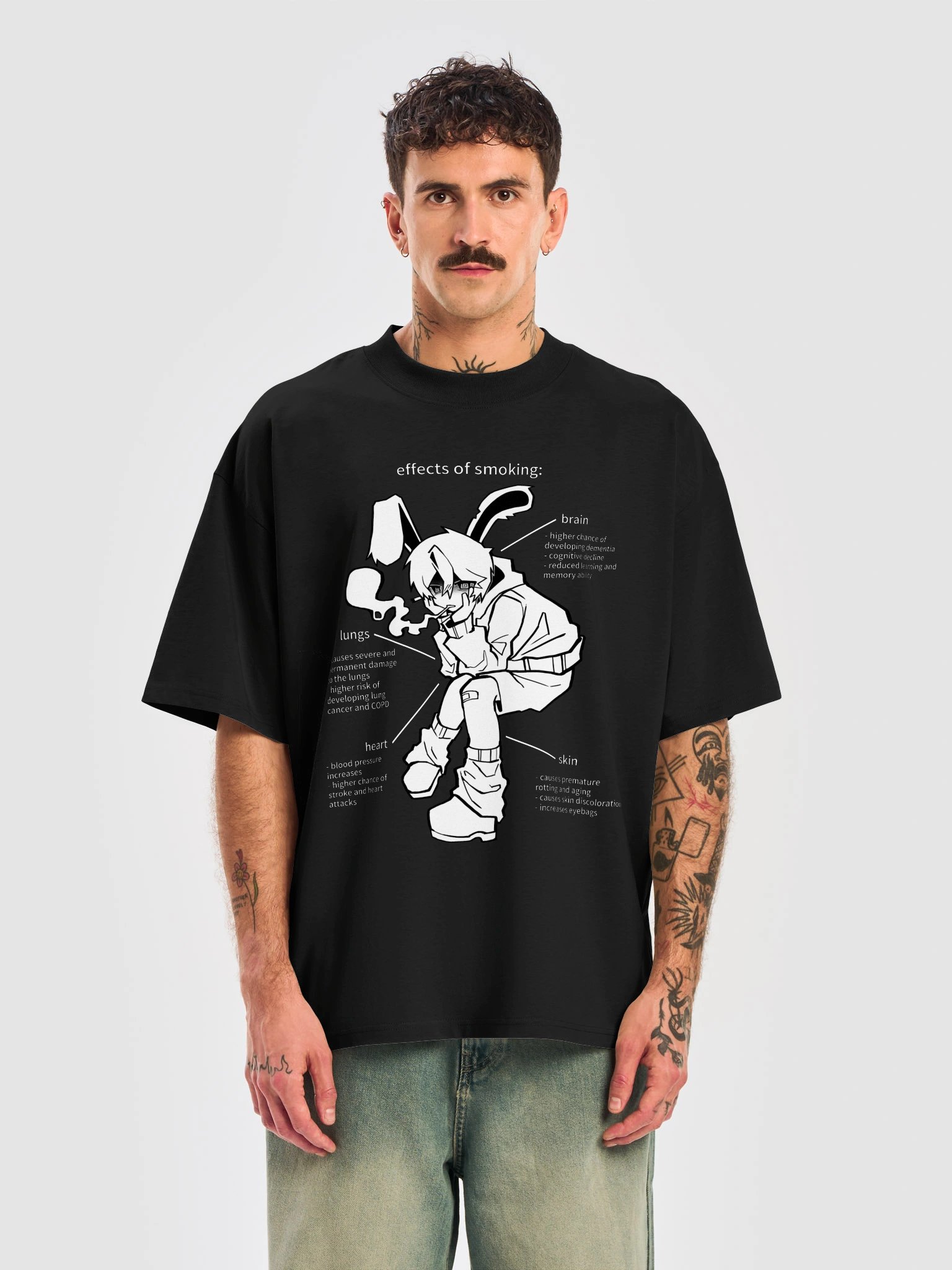 baggy effects of smoking t-shirt product image (5)