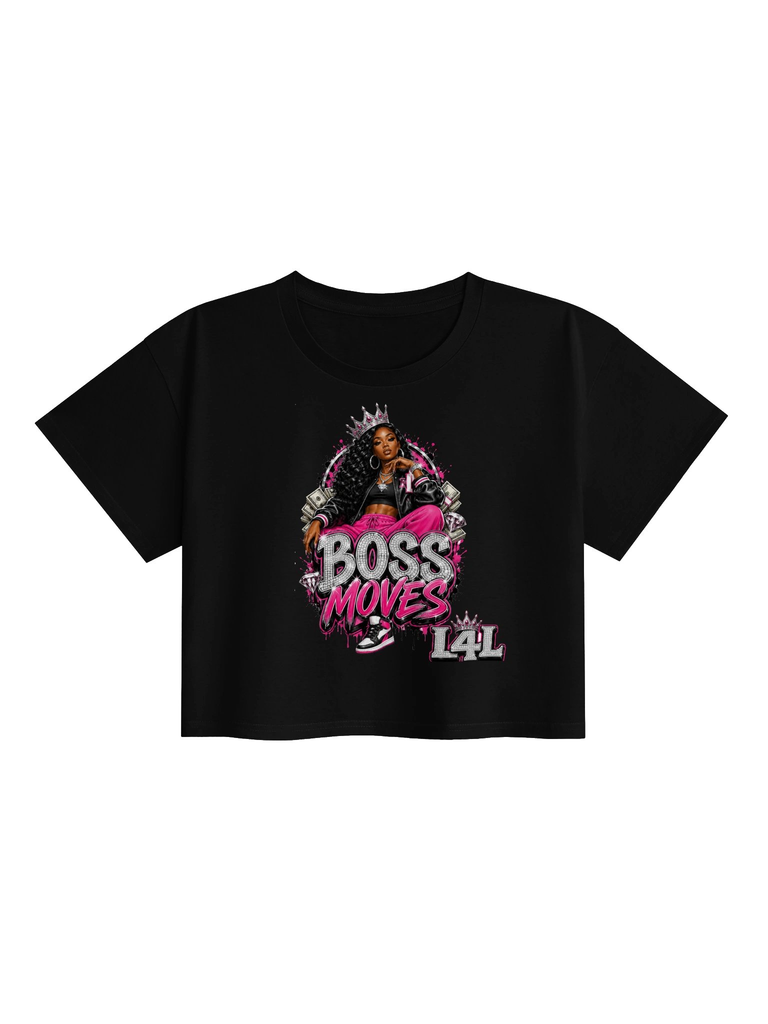 Crowned Boss Moves Premium Crop Top product image (1)