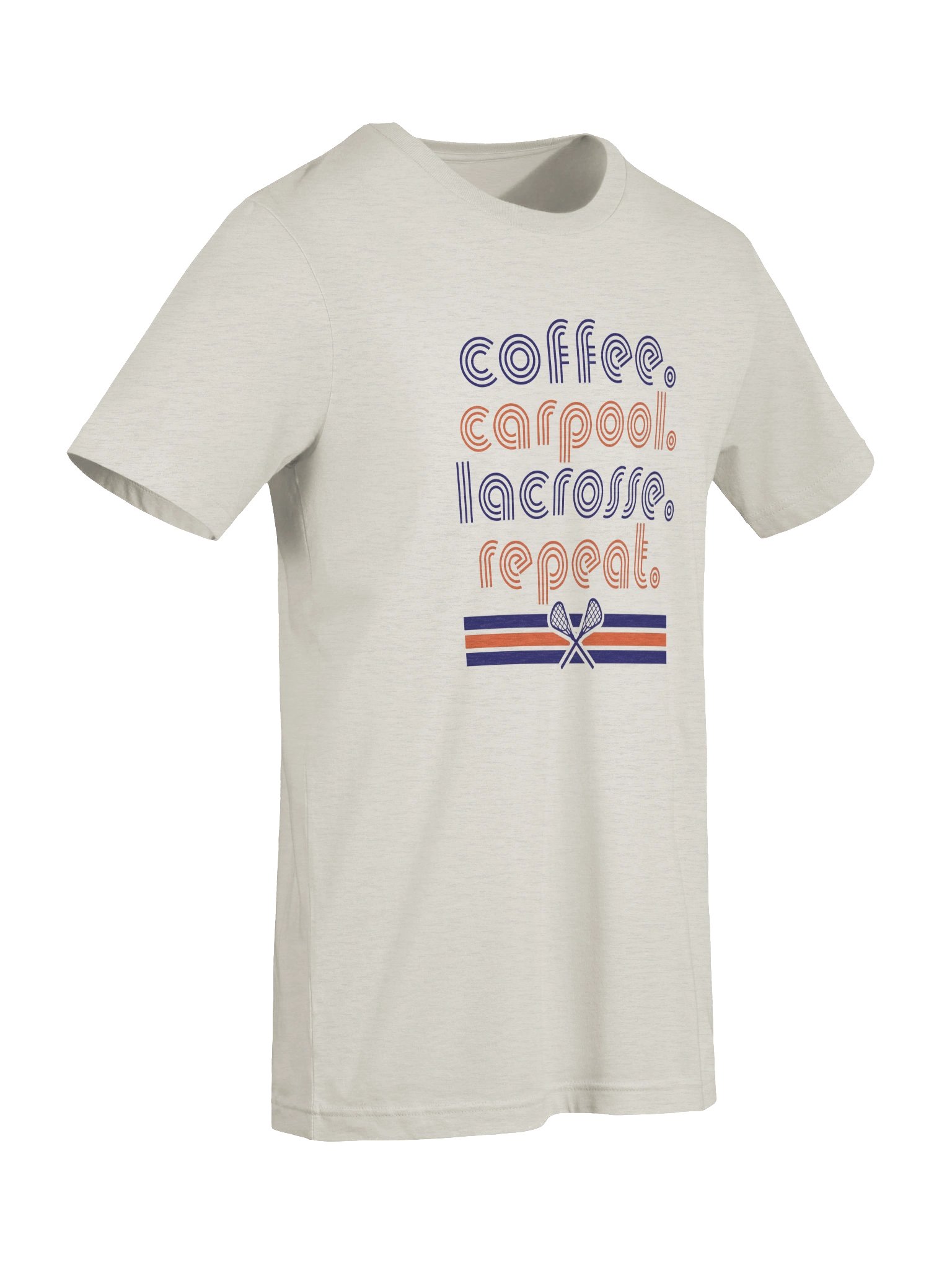 Lacrosse Mom Shirt — Coffee Carpool Lacrosse Repeat Funny Lax Mom Tee product image (13)