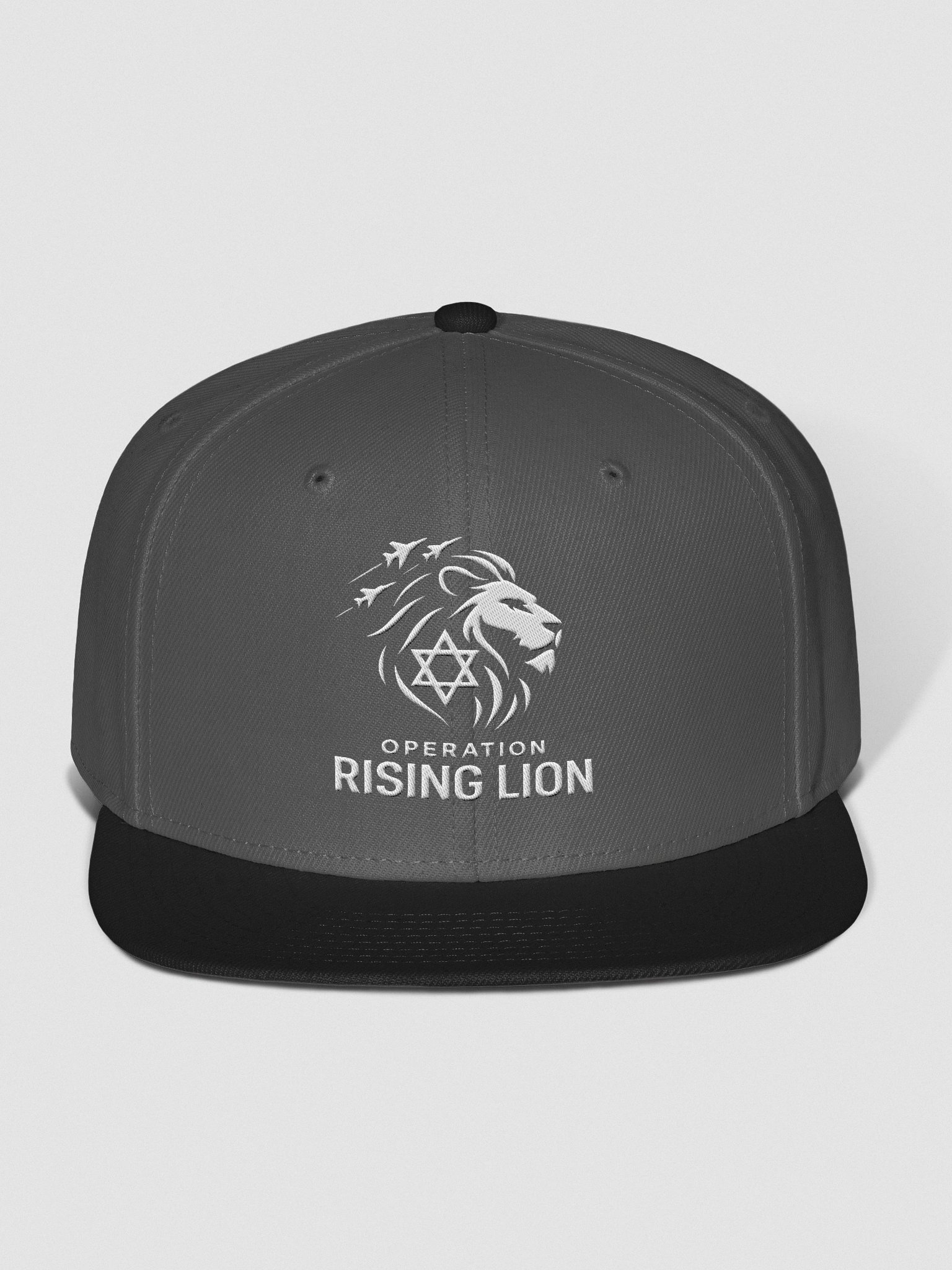 "OPERATION RISING LION" SNAPBACK CAP (WHITE EMBLEM) product image (3)