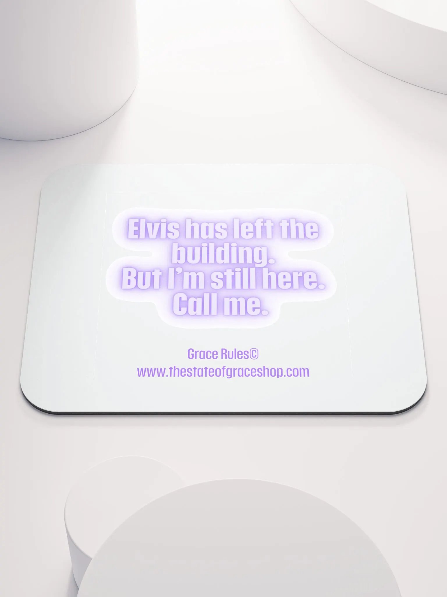 FUNNY DESK MATS 4 U “Elvis has left the building. But I’m still here. Call me.” product image (1)