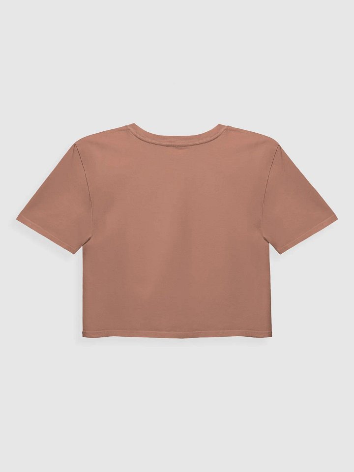 admittedly difficult (#440E00) printed cotton crop top product image (18)
