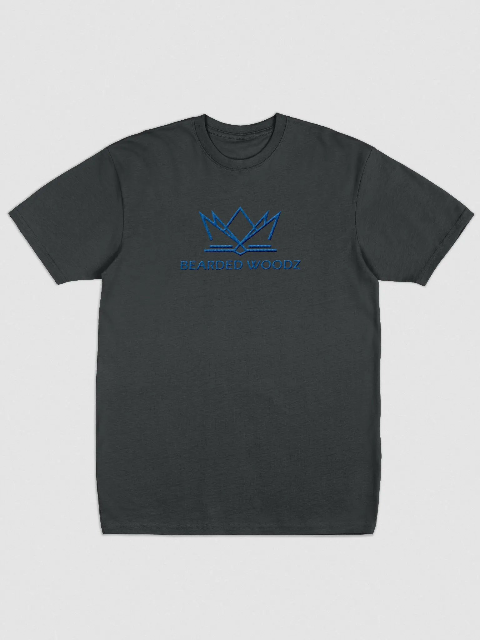 Men's Classic Bearded Woodz T-Shirt (Royal Blue Embroidery) product image (1)