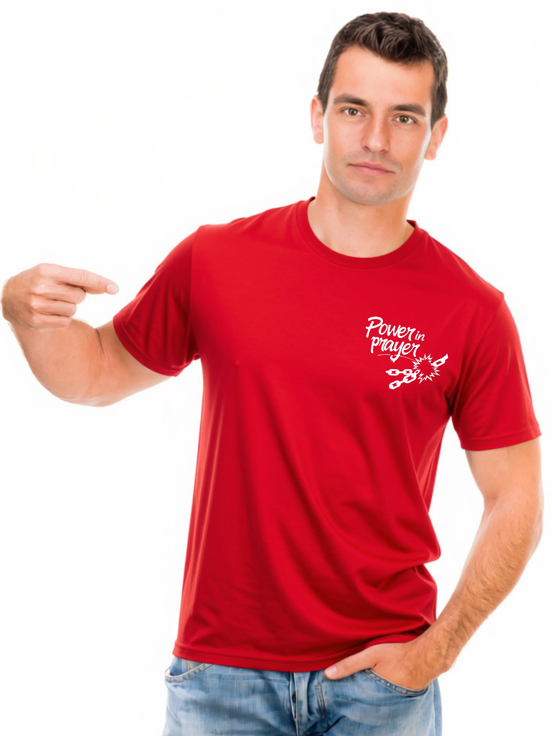 Power in Prayer White Design Unisex T-shirt product image (3)