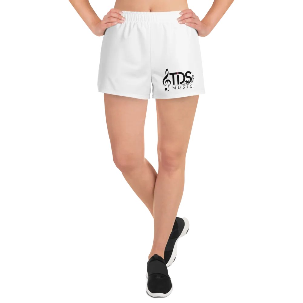 TDS Music Unisex Athletic Shorts - Exclusive Musical Design, White, Lightweight product image (8)