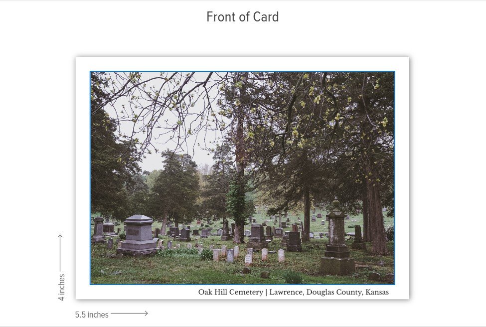 Springscape, Oak Hill, Lawrence, Kansas postcard product image (2)