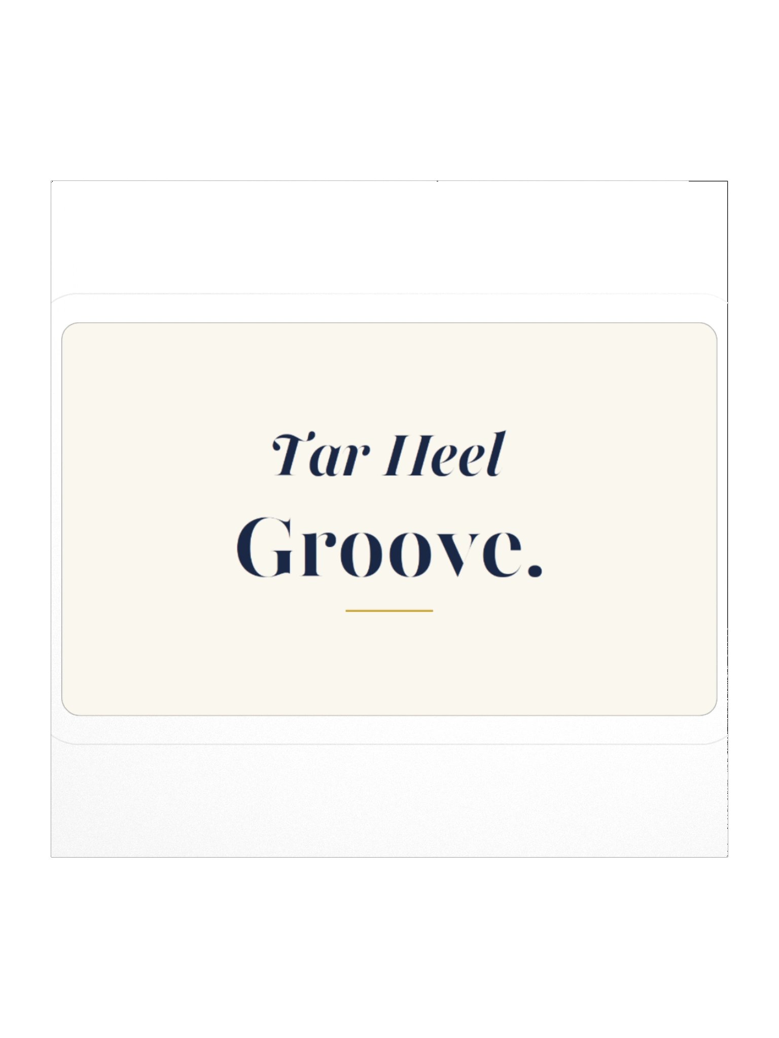 Tar Heel Groove Sticker product image (1)