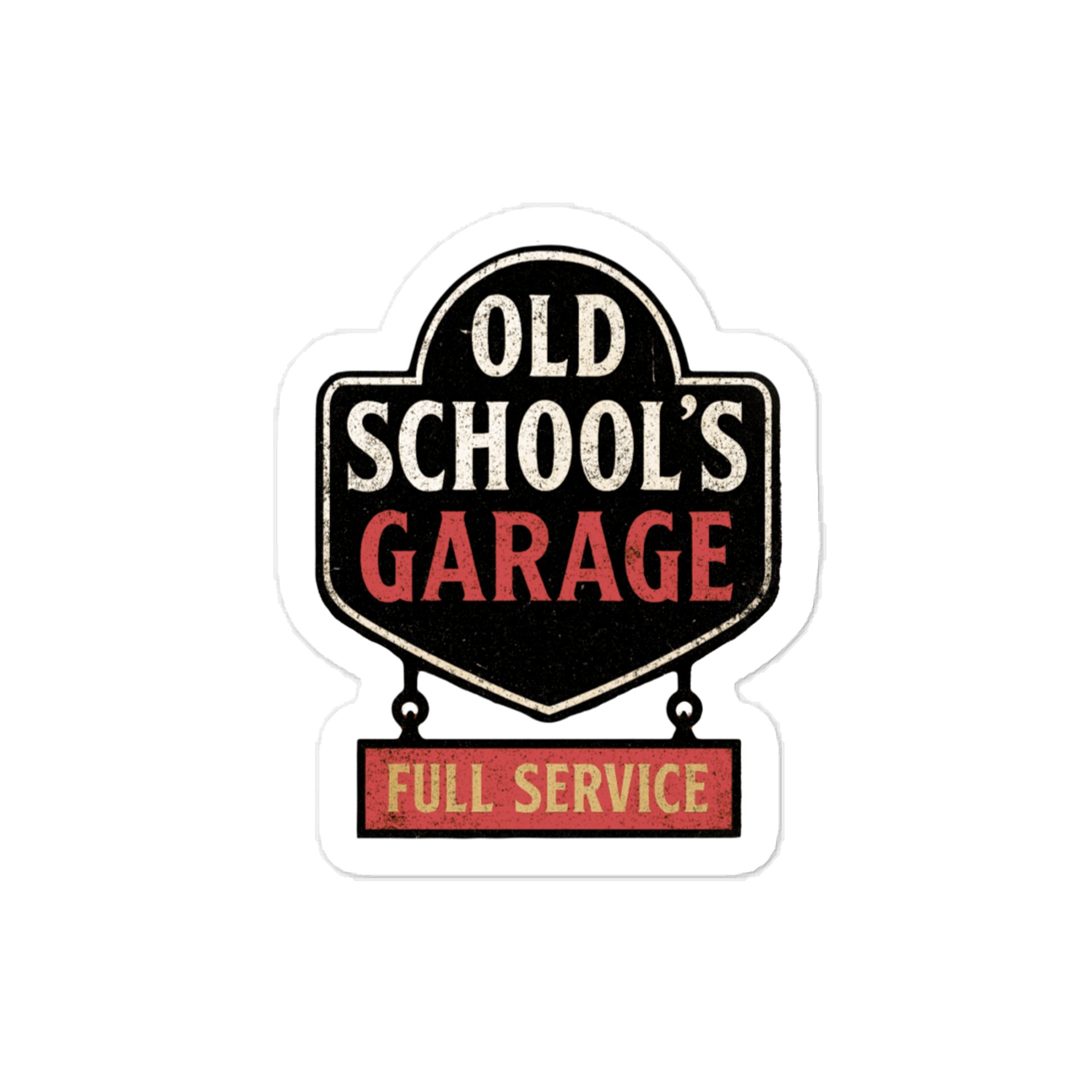 Old School’s Garage – Full Service Sticker product image (1)