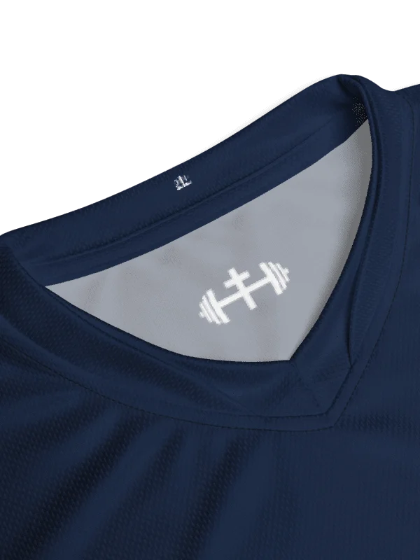 His House Mens Performance V-Neck T-Shirt - Navy product image (5)