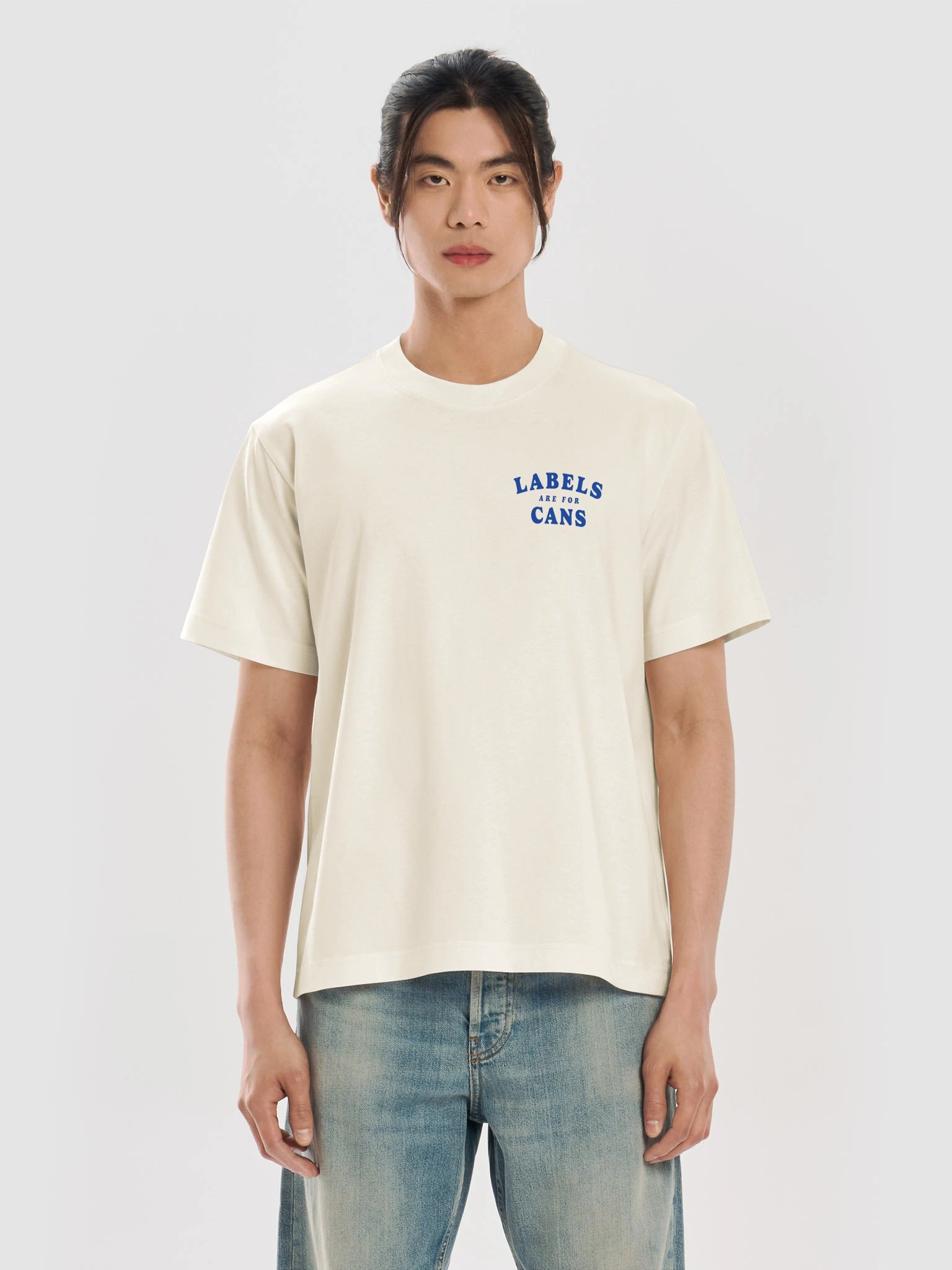 the 'labels' tee | double hit | light product image (3)