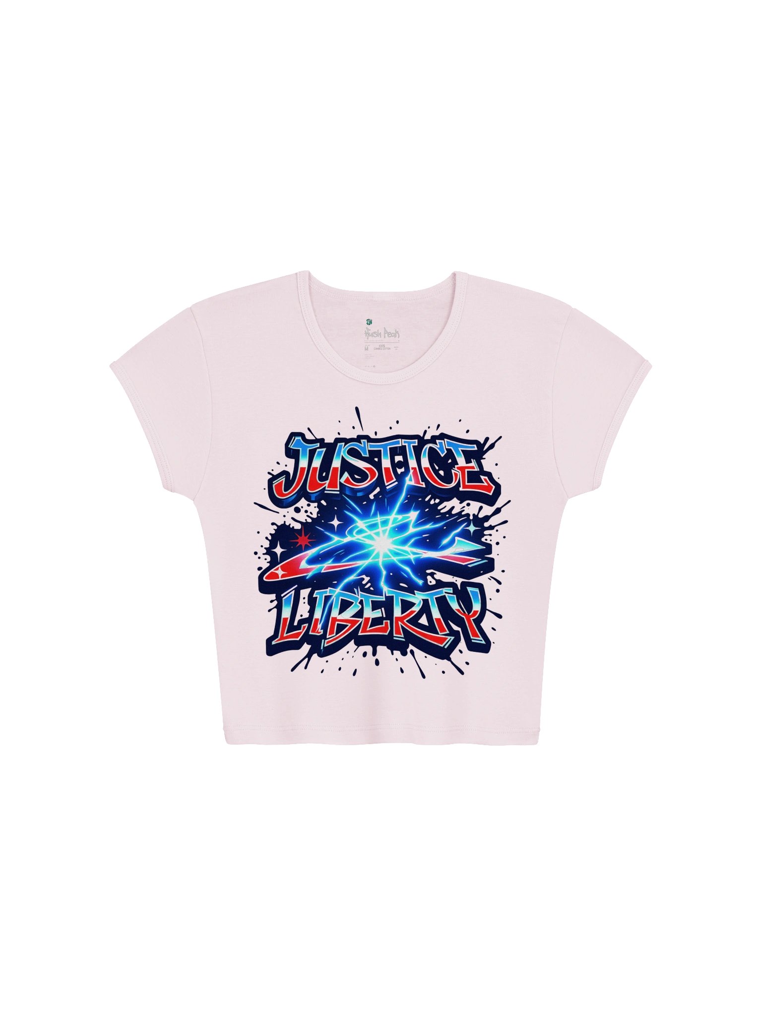 Justice Liberty Graphic Baby Tee product image (7)