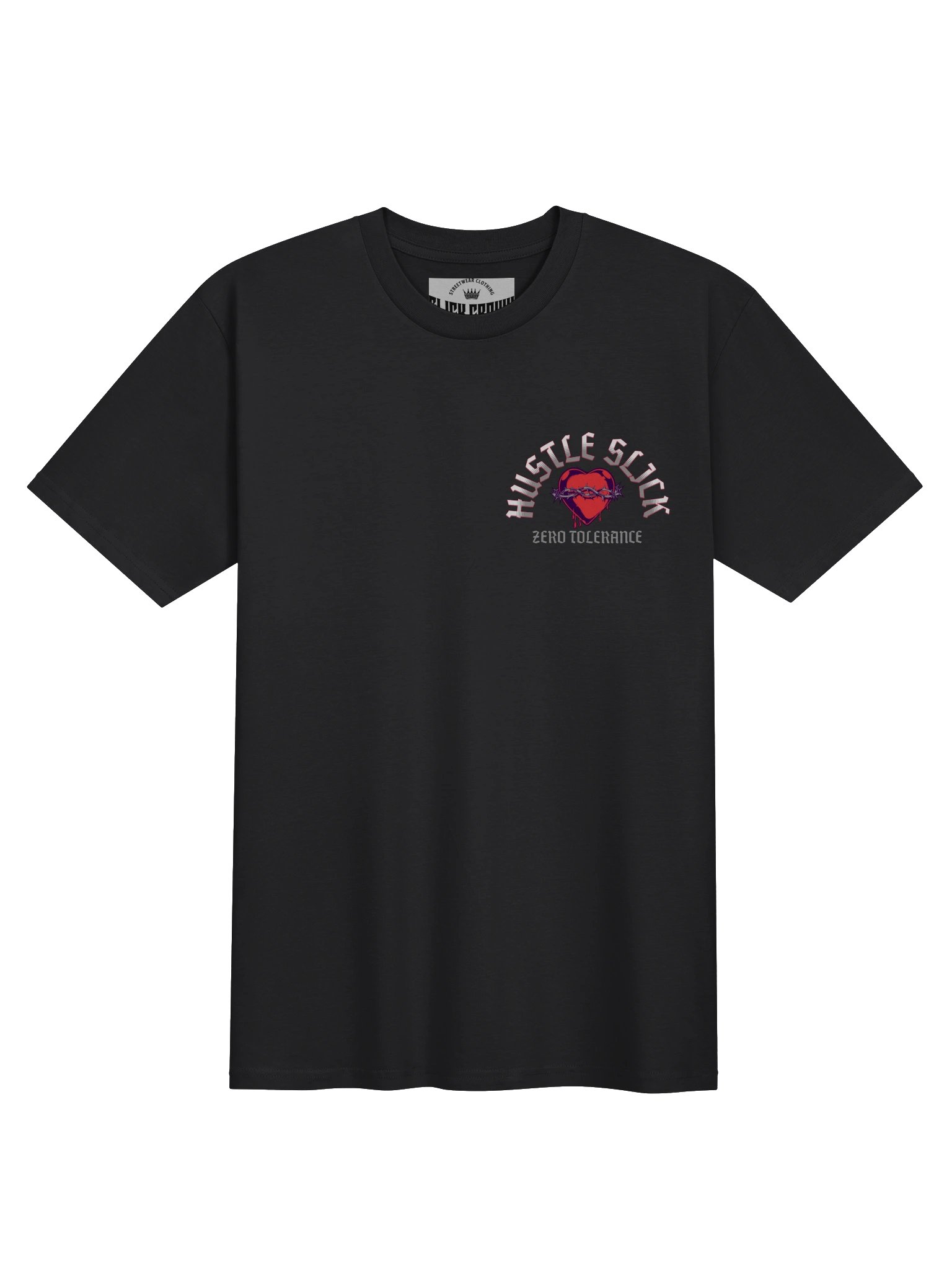 "HUSTLE SLICK" Zero Tolerance Heavyweight Premium Tee product image (2)