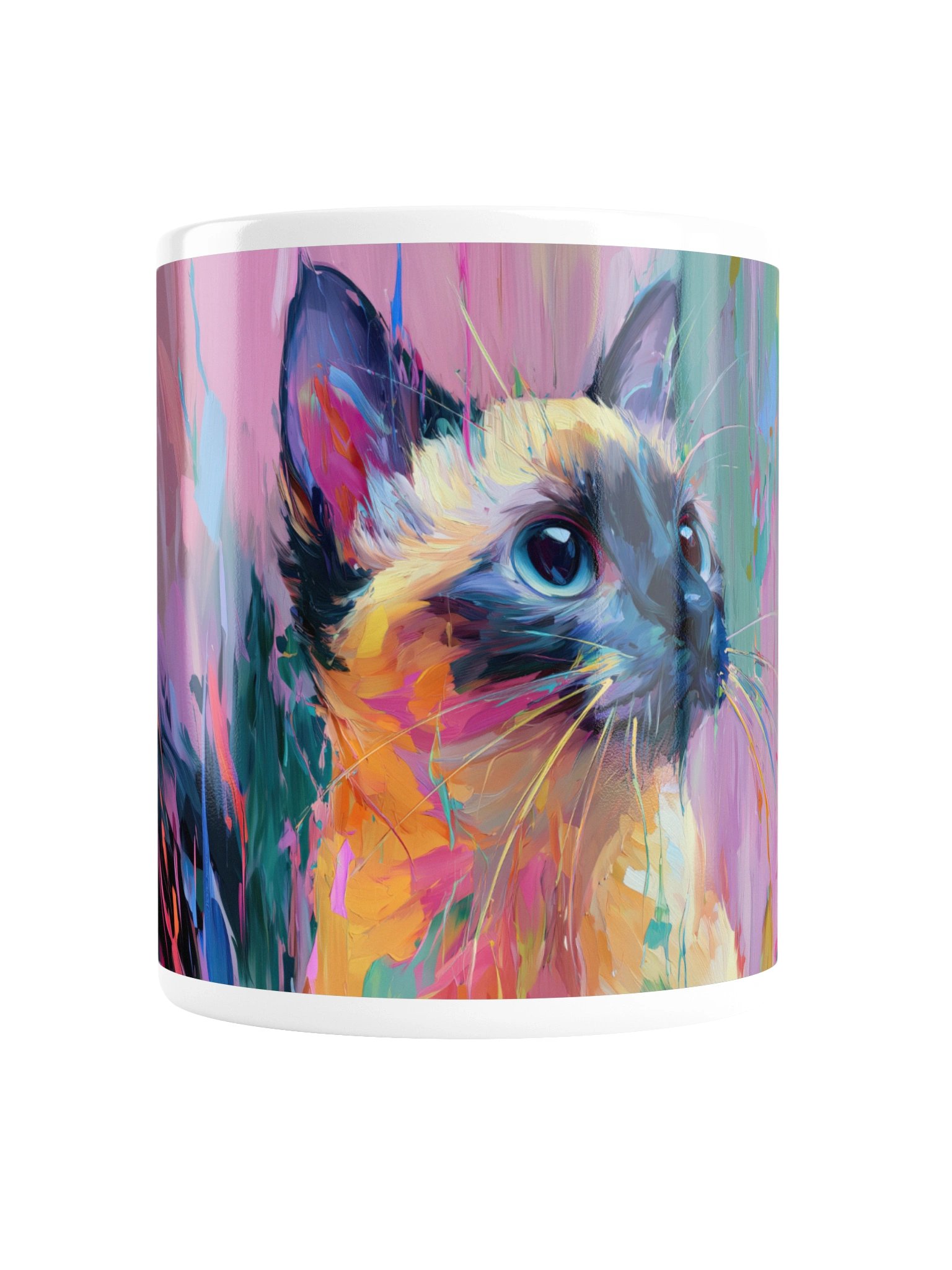 Painterly Siamese Cat Mug product image (2)