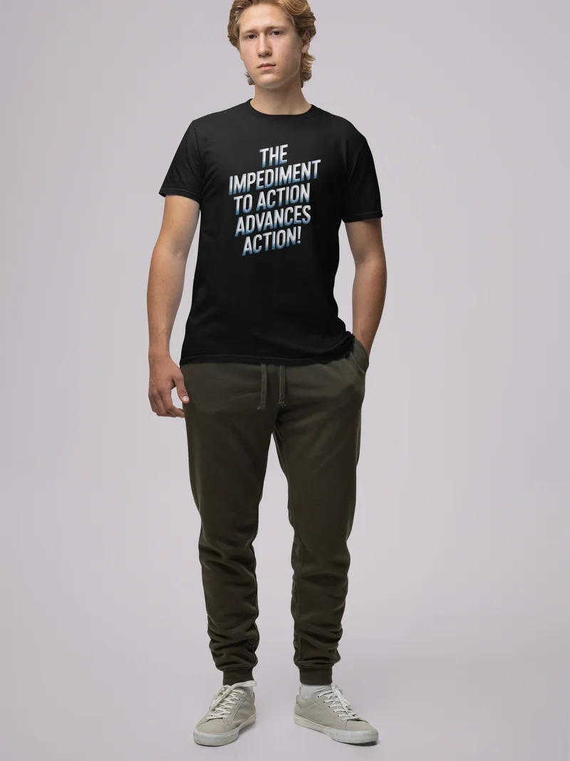 The Impediment to Action Advances Action - Stoic Philosophy TSHIRT product image (39)