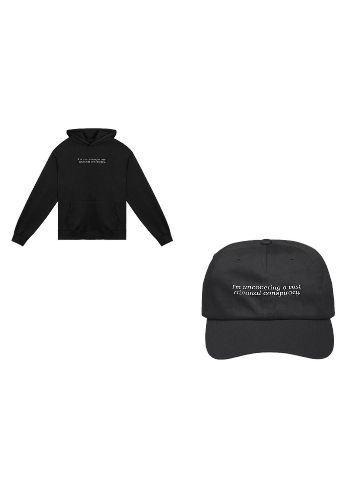 The Whole Case: Conspiracy Hoodie + Dad Hat product image (1)