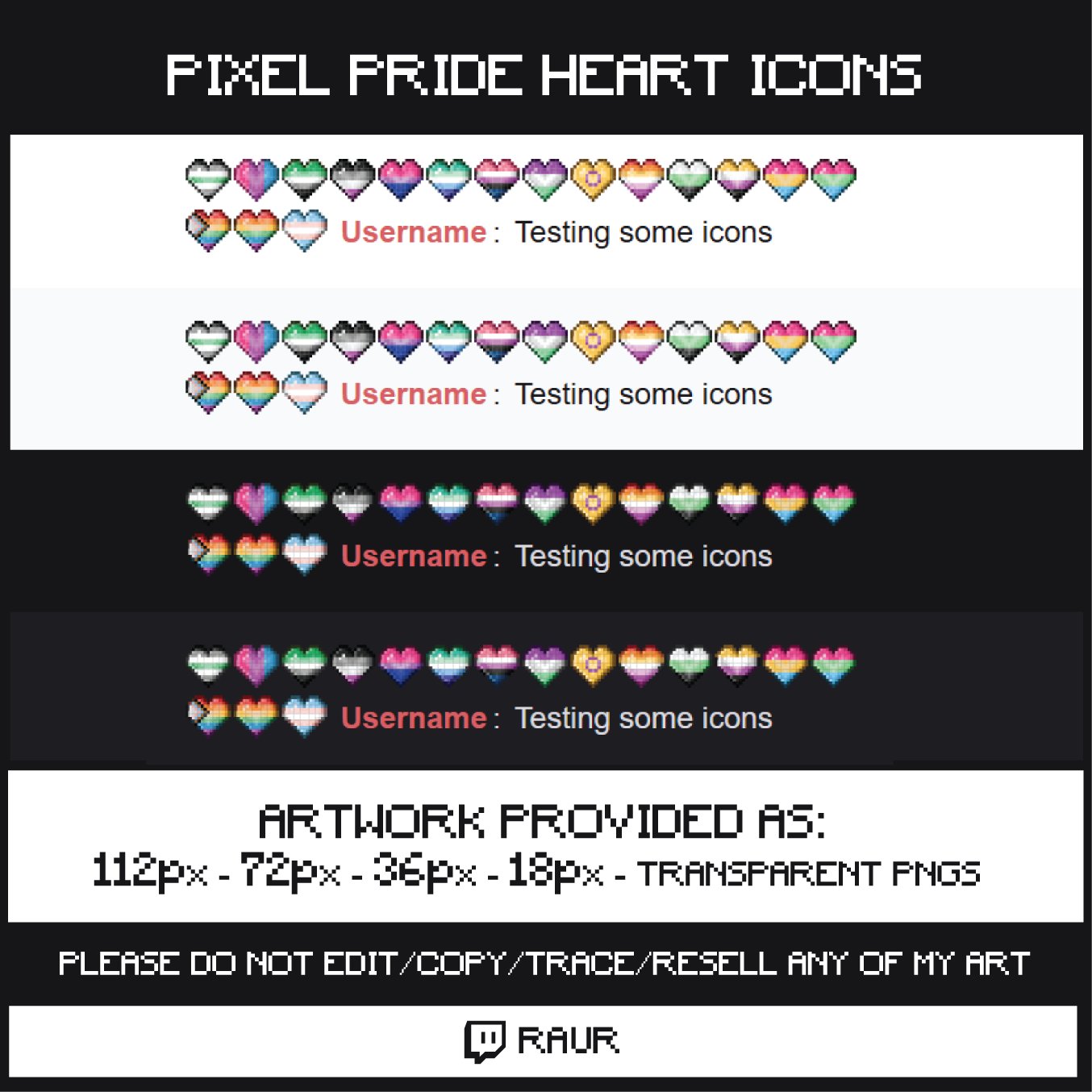 Twitch Pixel Pride - Sub/Bit Badges & Emotes product image (2)