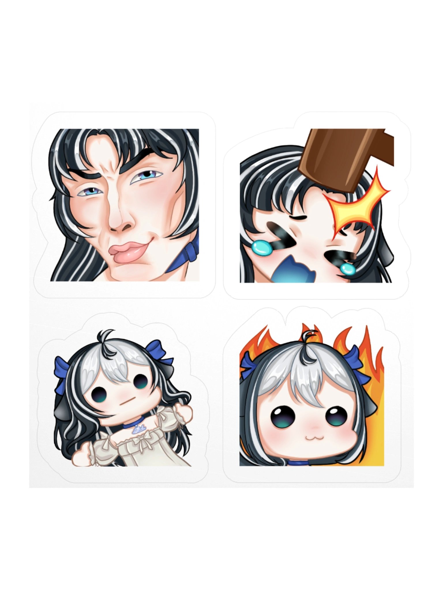 MEME PACK HARP SEAL CHIYO STICKERS product image (1)