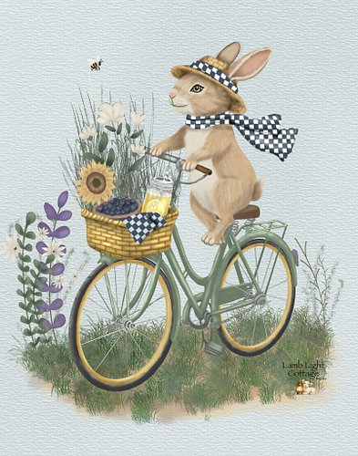 When you have a bicycle, a basket full of flowers and blueberries, and nowhere you have to be in a hurry that feels like a pr...