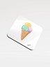 Ice Cream Cone with Colourful Scoops