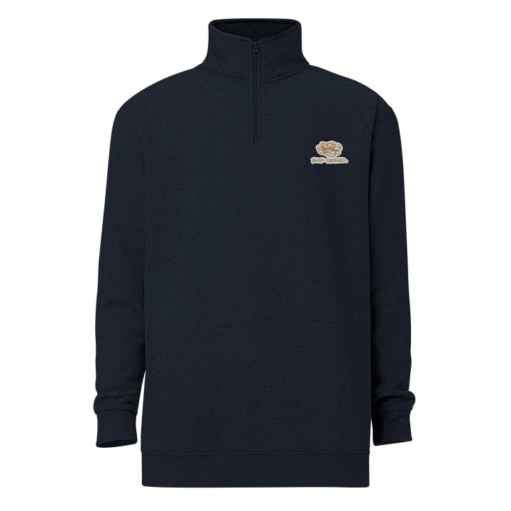 BUSY-BRAINED (brass bubble design) embroidered quarter zip product image (12)