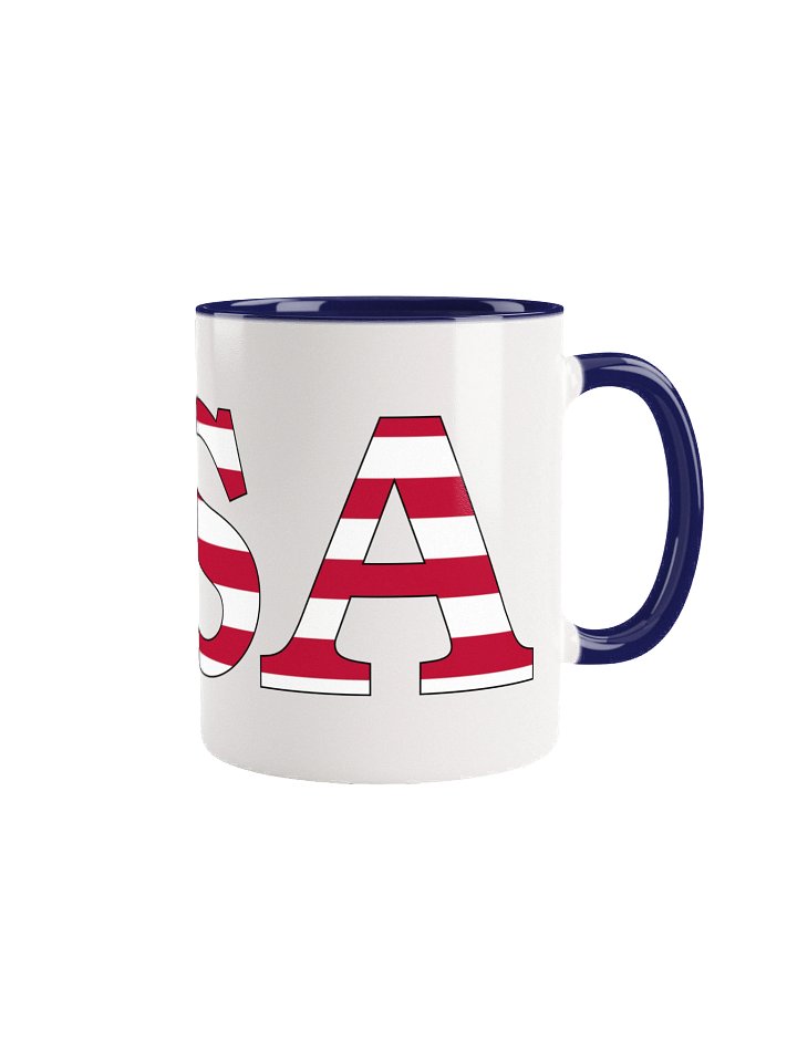 Two-tone Ceramic Mug-USA Flag product image (8)