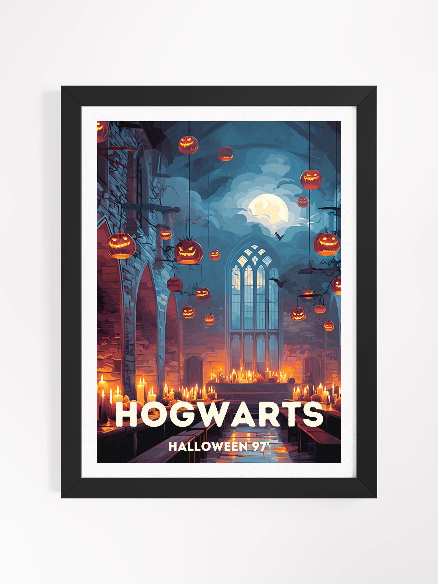 Magical School Halloween Fall Vintage Travel Poster product image (1)