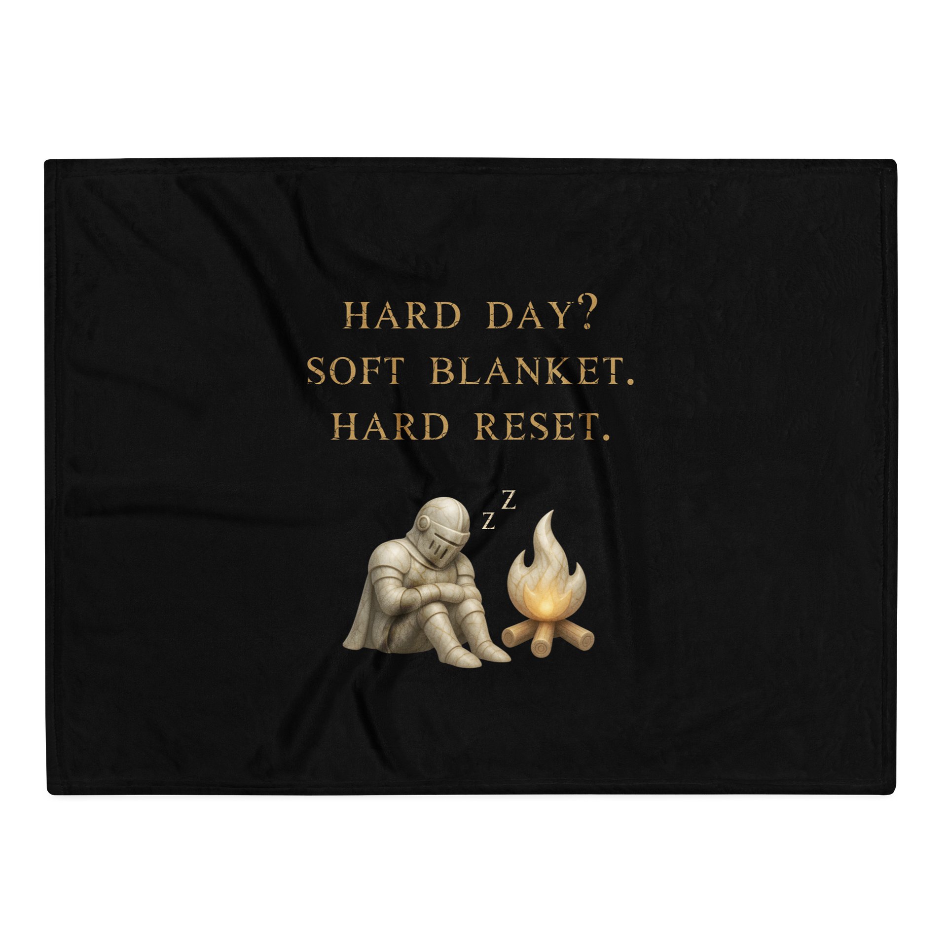 Hard Day Soft Blanket | Chronic Illness Recovery & Gamer Rest Throw product image (1)