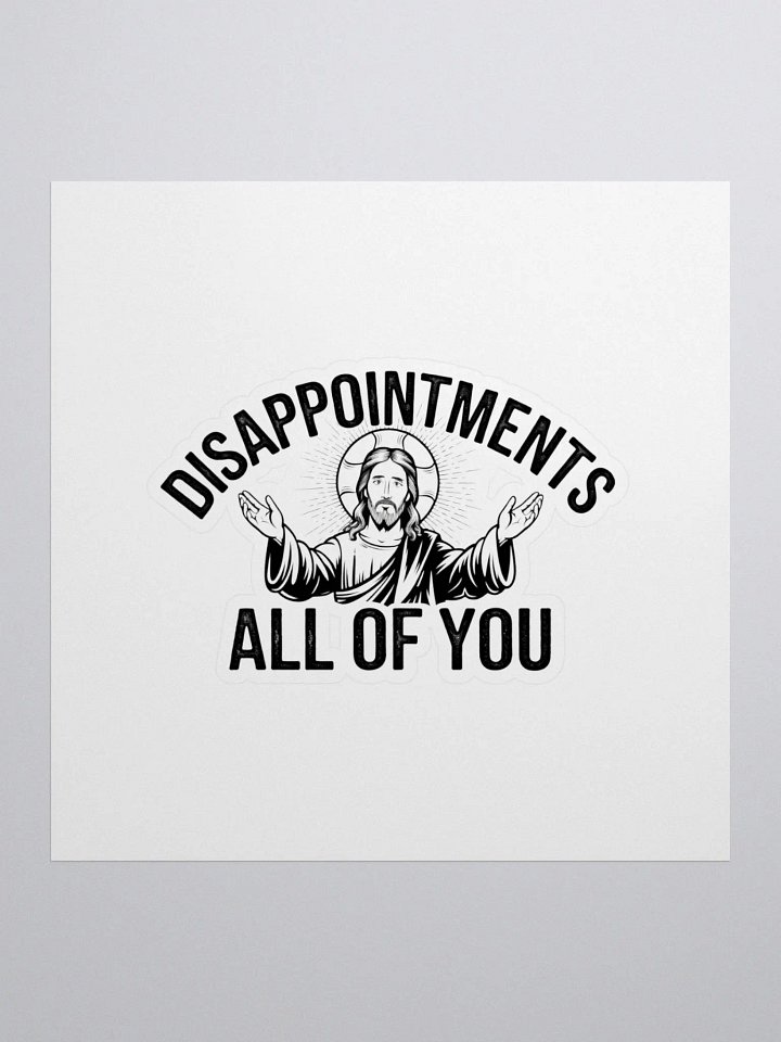 Divine Disappointment Kiss Cut Stickers product image (2)
