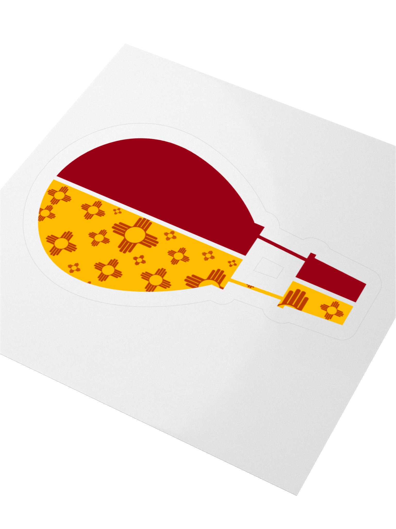 Zia Symbol Hot Air Balloon Kiss Cut Stickers product image (3)