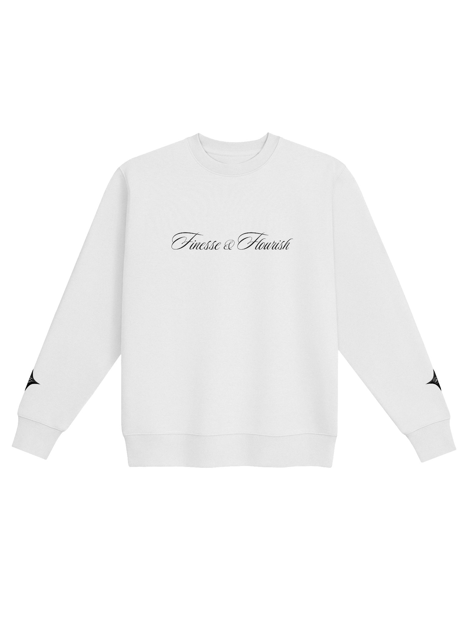 F&F Script Heavyweight Sweatshirt (BLK) product image (1)