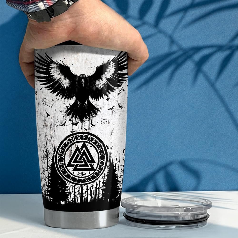 Viking Tumbler 20oz Stainless Steel Insulated Coffee Travel Mug - Bold, Durable, and Ready for Battle product image (5)