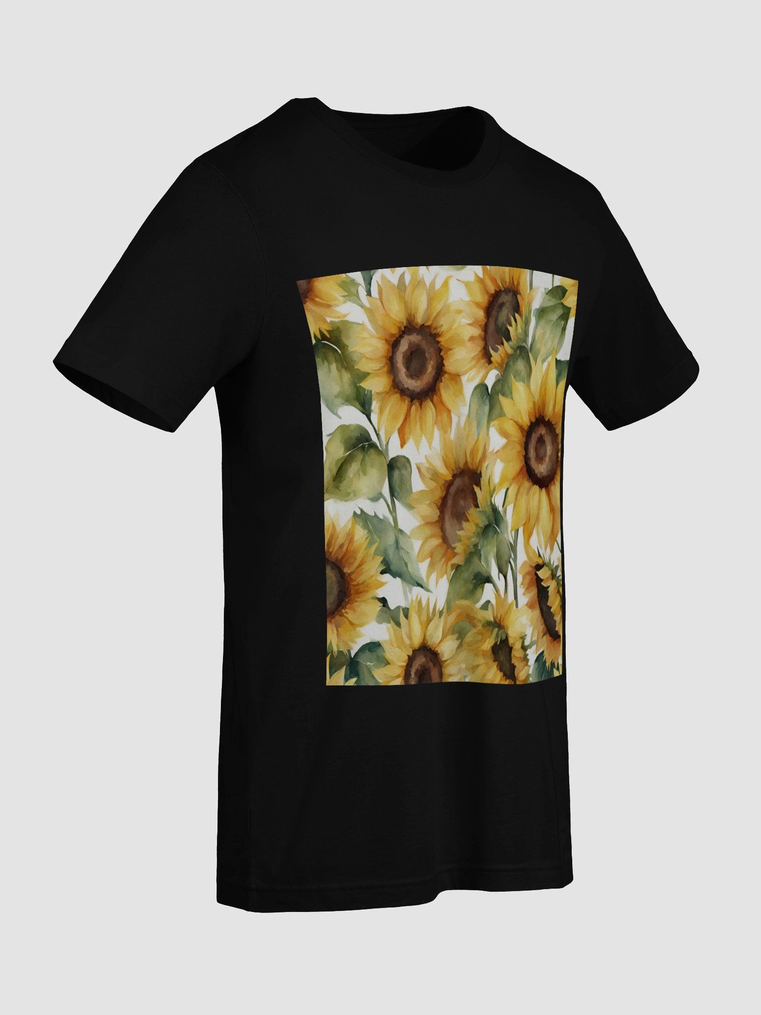 Vibrant Sunflower Watercolor T-Shirt product image (9)