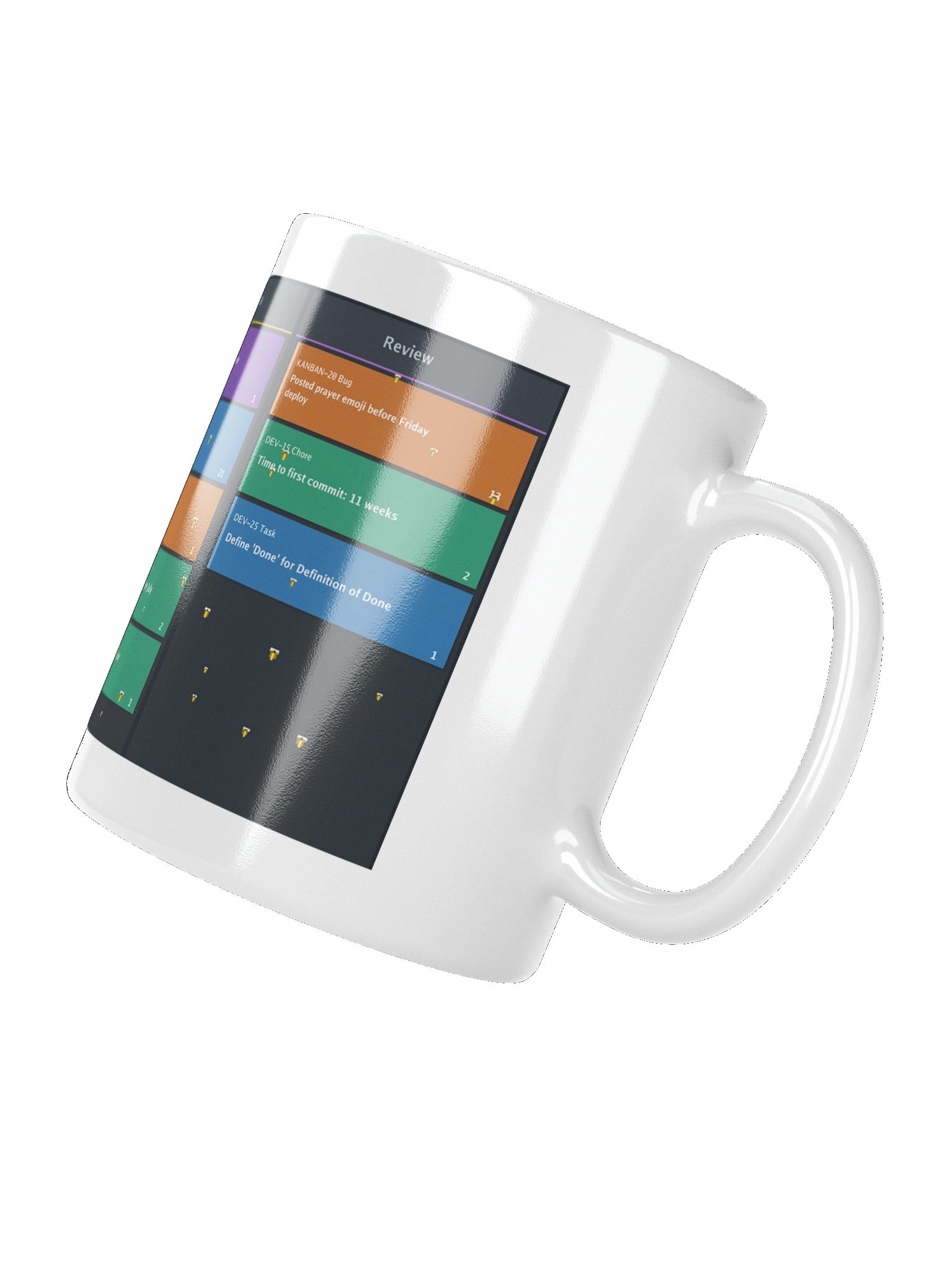 Bees have Entered the Sprint Full Board Mug Wht product image (10)