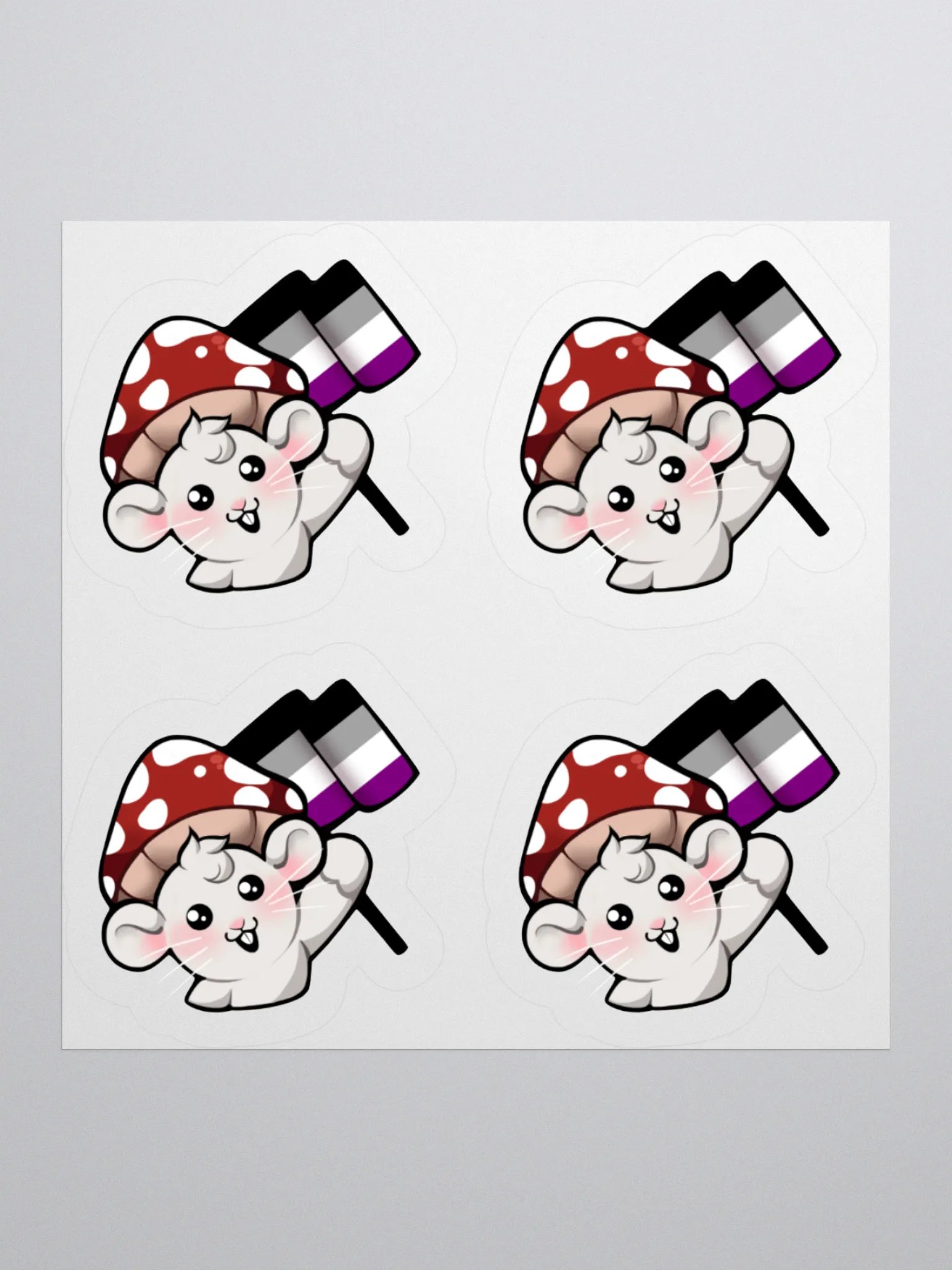 Asexual Pride Flag Stickers product image (1)
