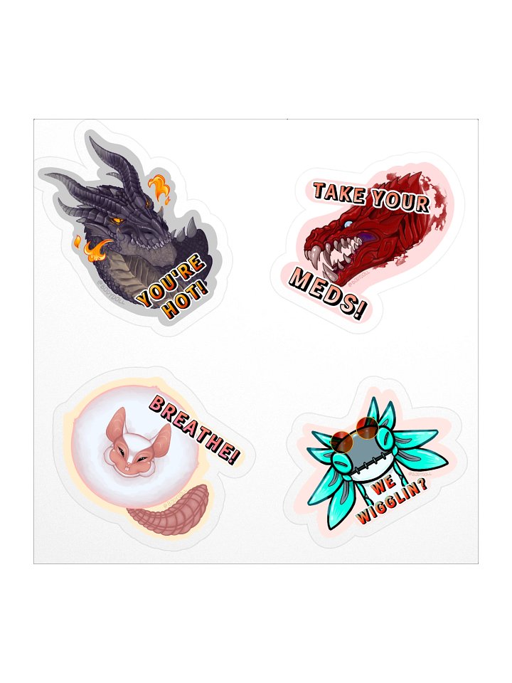 Agressively supportive Monsters |Sticker Sheet| product image (2)