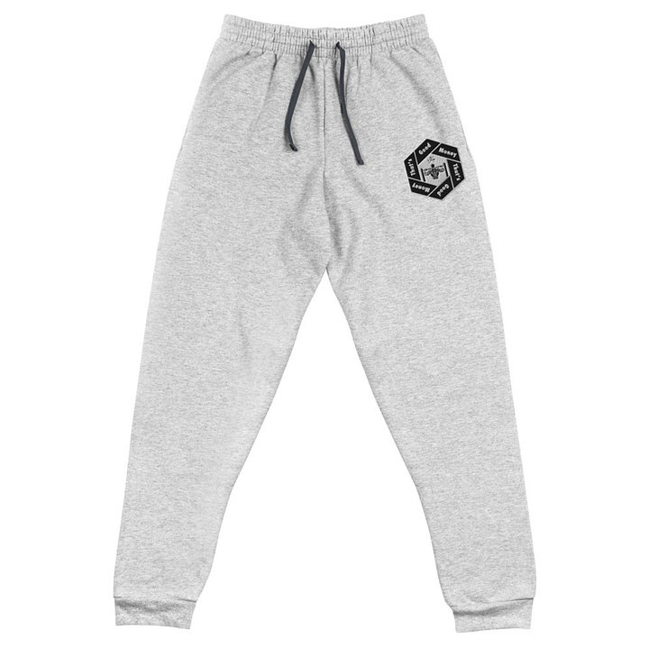 That's Good Money Embroidered Joggers - Athletic Gray product image (1)