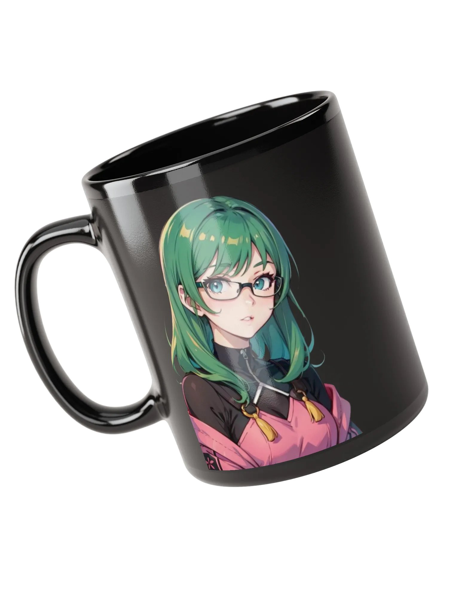 (GREEN WAIFU) K Black Mug product image (3)