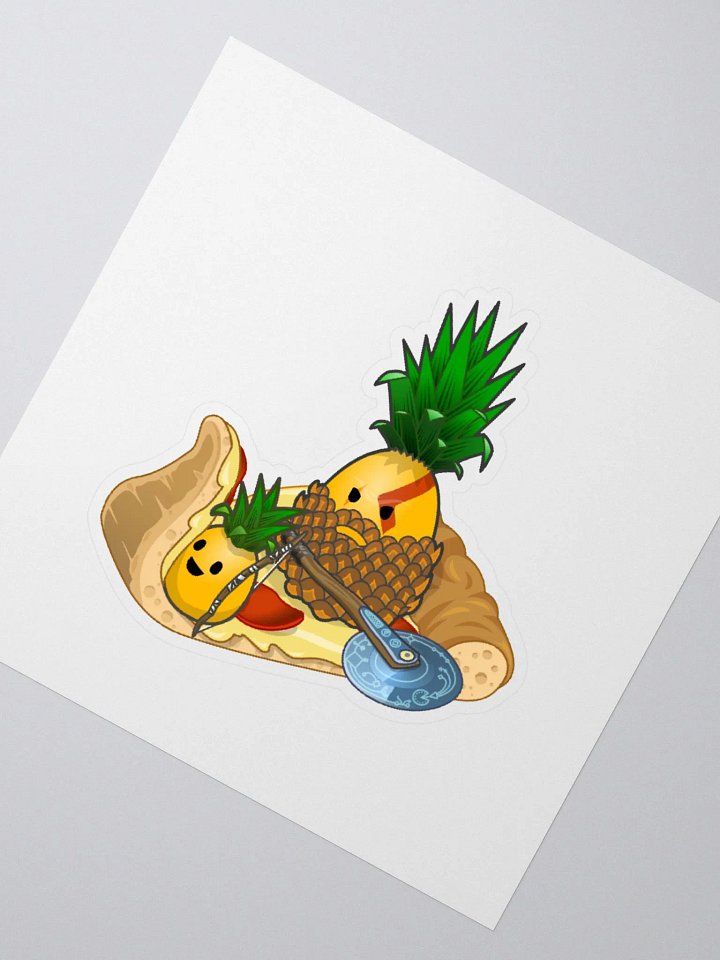 Kratos Pineapple Pizza Sticker product image (2)