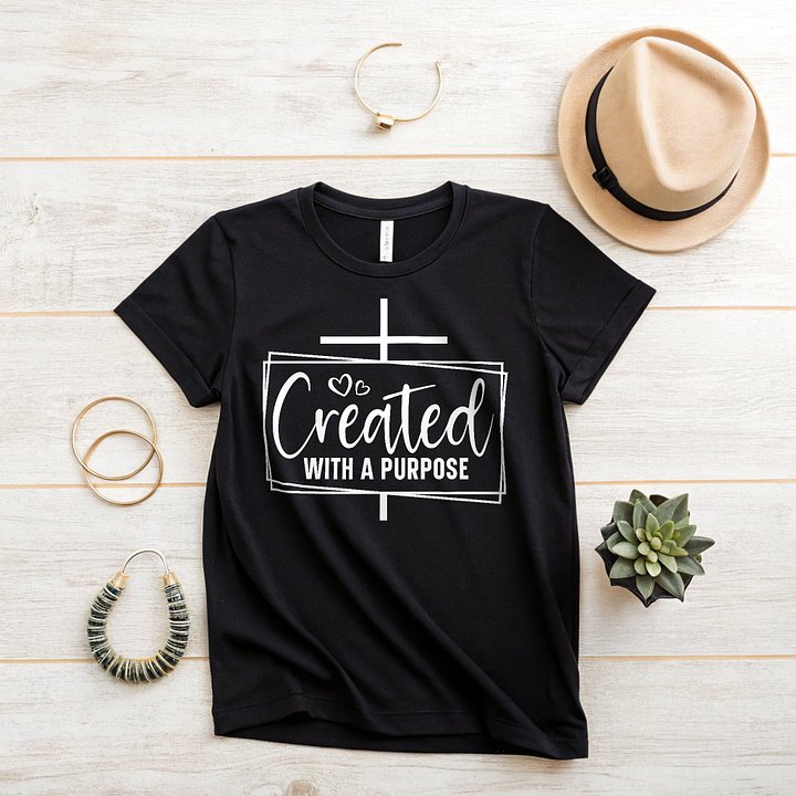 Created With a Purpose - Women's Black T-Shirt product image (2)