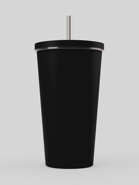 Photo showing Insulated Tumbler with a Straw