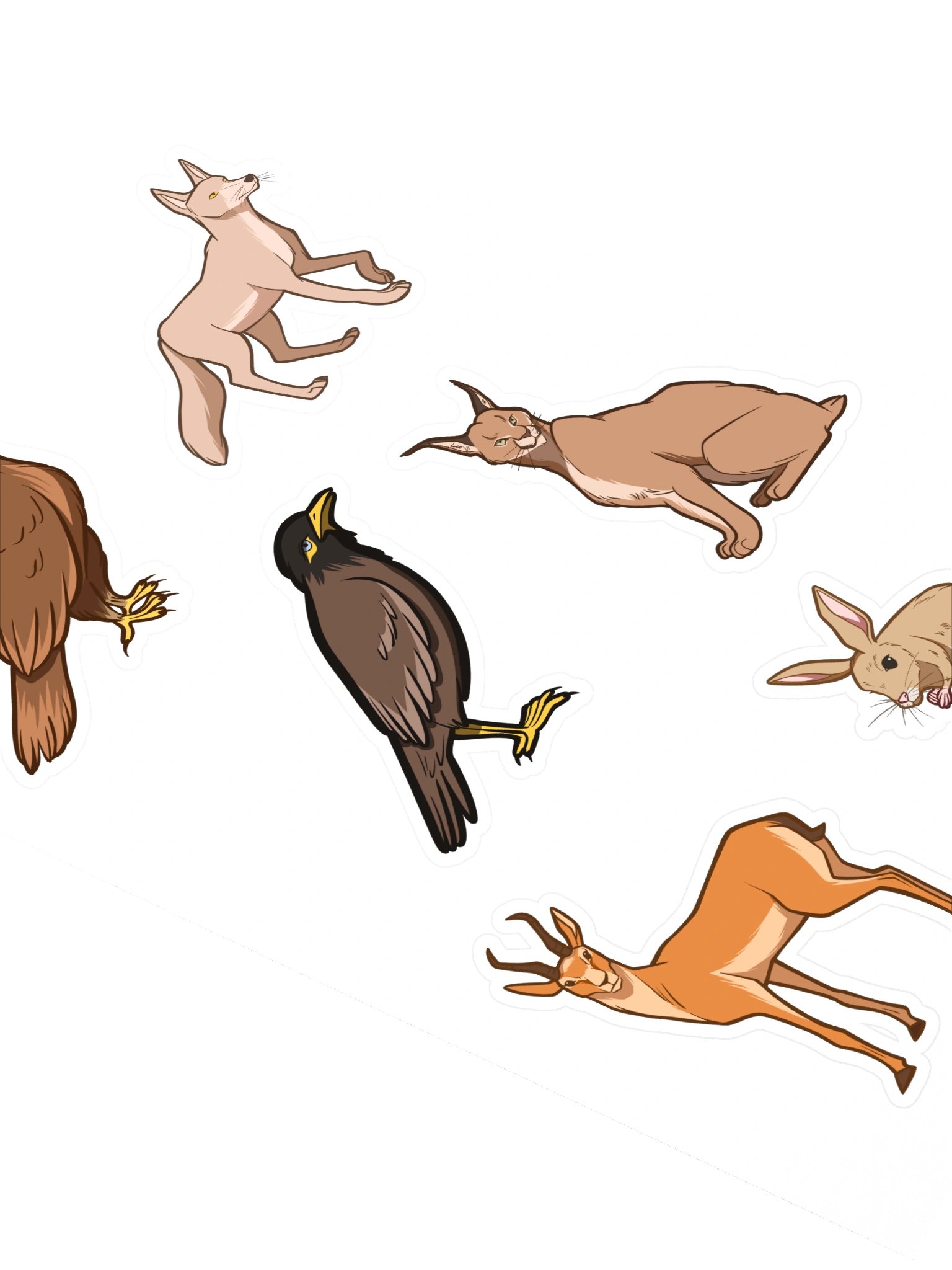 Animals of the Kazahk Steppe - Sticker Sheet #1 product image (3)