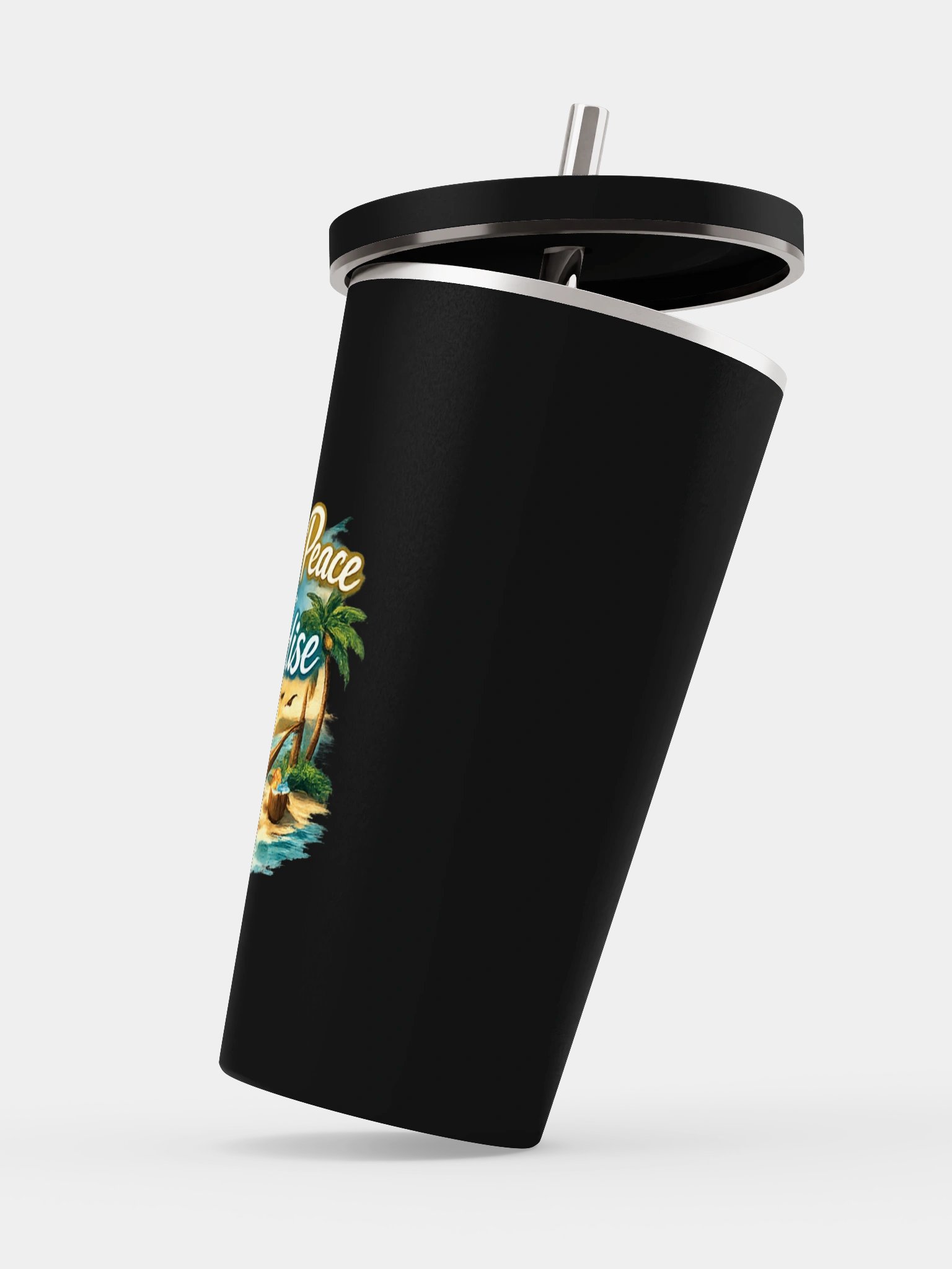 Perfect Peace in Paradise Insulated Tumbler with Straw product image (3)