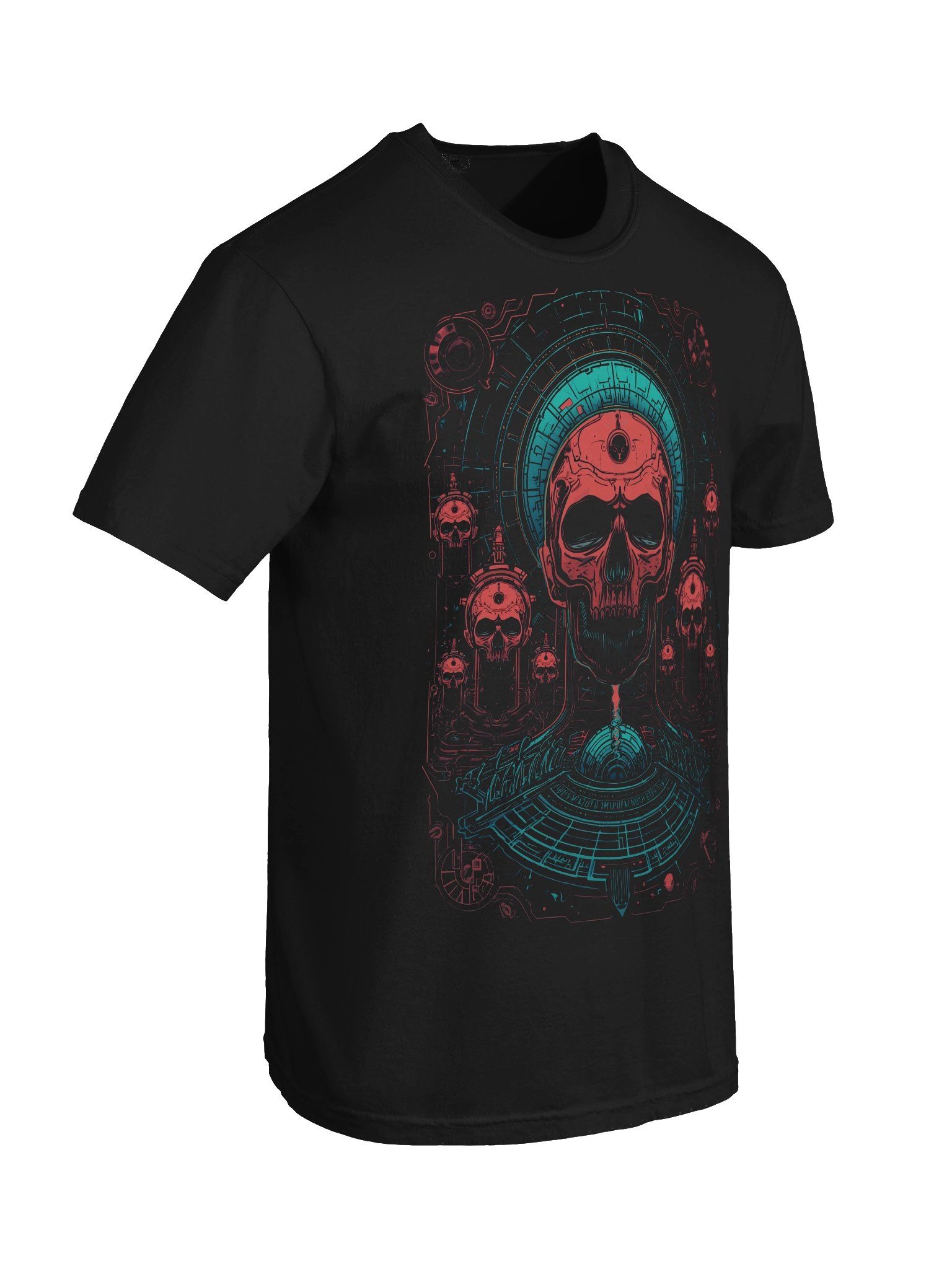 Neon Skull Symmetry Heavyweight T-Shirt product image (4)