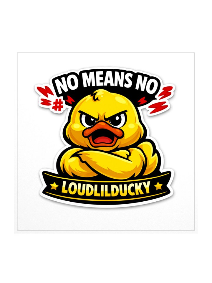 No Means No Sticker product image (2)